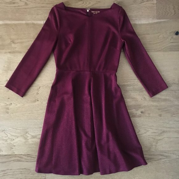 ♠︎ Kate Spade Sparkle Ponte Fit-and-flare Dress - Picture 3 of 3